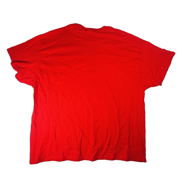 Retro Beach Vybes Vibes Sunset With Palm Trees Minimalist Red T-Shirt Unisex 3XL - Picture 5 of 5